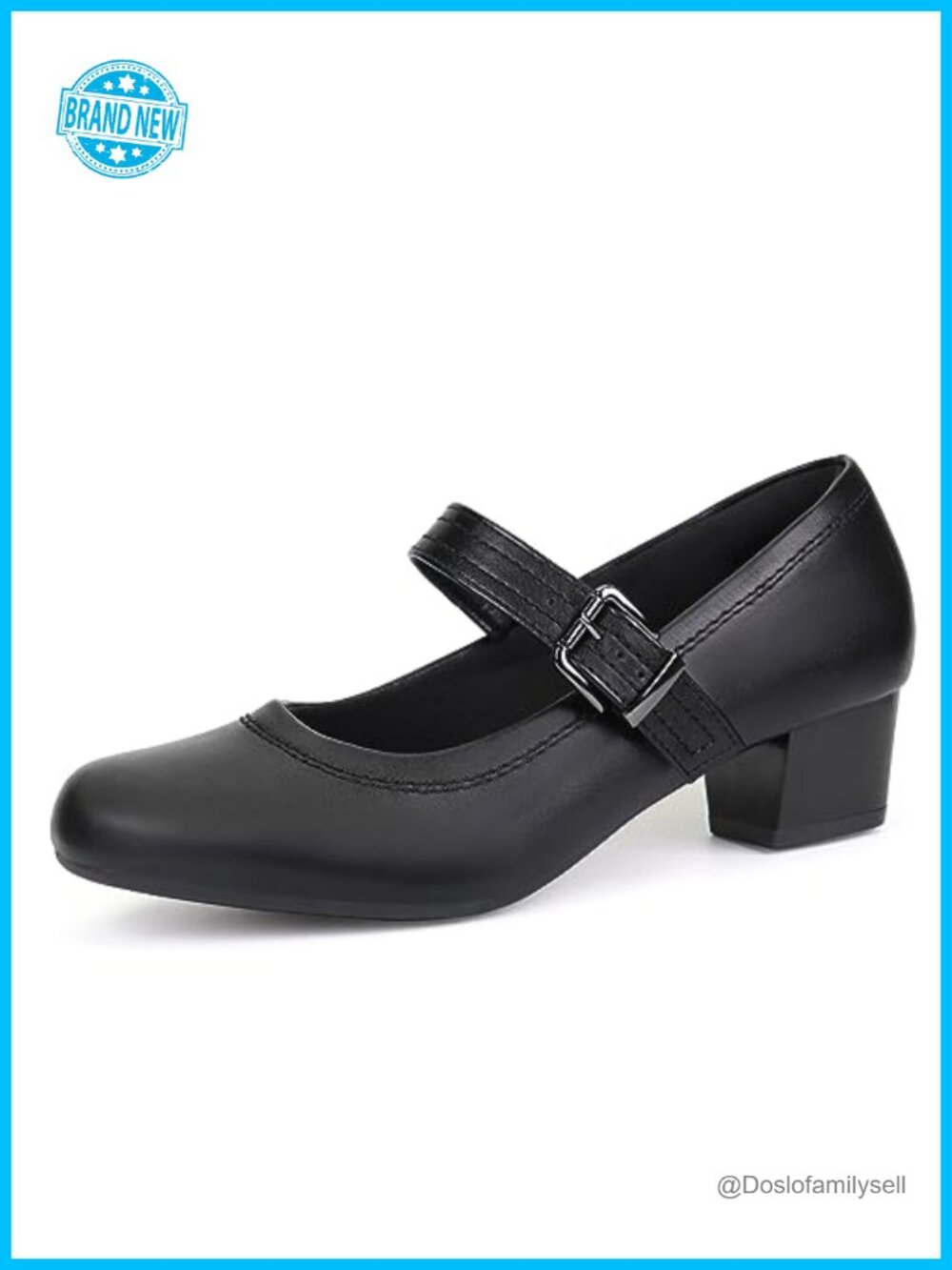 Orthopedic Bunion Mary Jane Dress Shoes Round Toe Low Chunky Heel Pumps